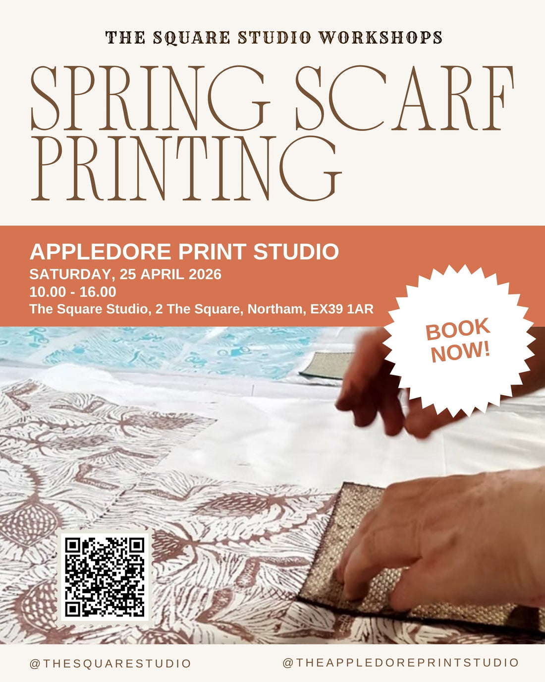 Spring Scarf Printing - Sat 25 April 2026